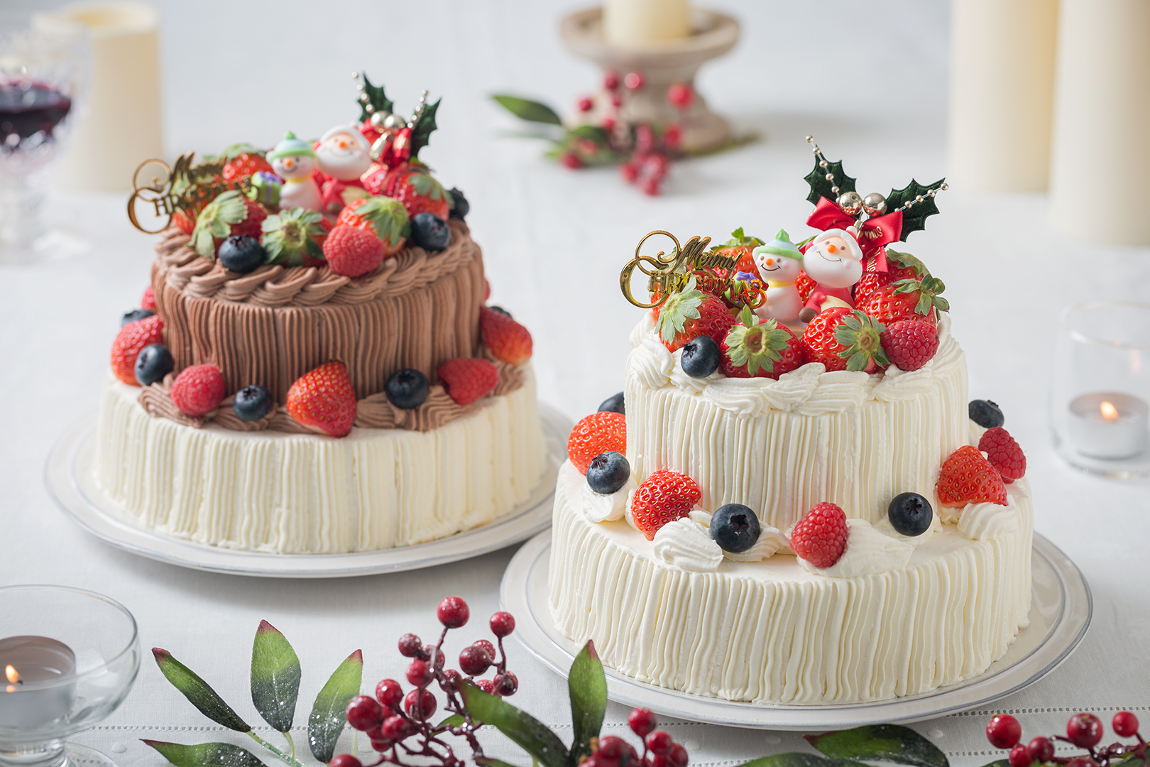 ジェノワーズのクリスマスケーキ